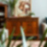 Elegant real wood dresser showcasing intricate craftsmanship