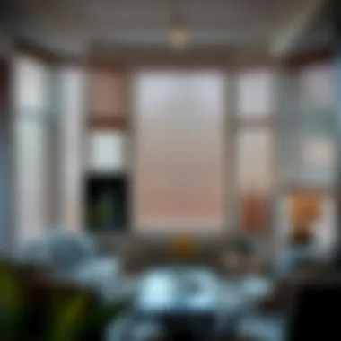 Variety of faux wood blinds styles displayed in an interior setting