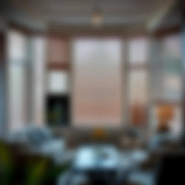 Variety of faux wood blinds styles displayed in an interior setting