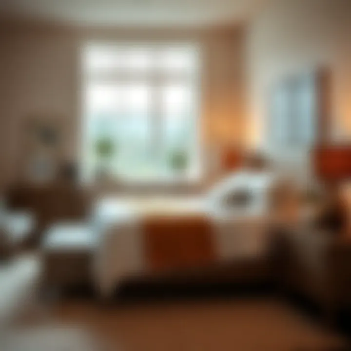 A cozy bedroom setup featuring Serta products