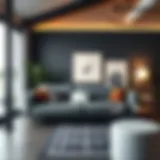 Contemporary sleeper sofa in a stylish living room setting