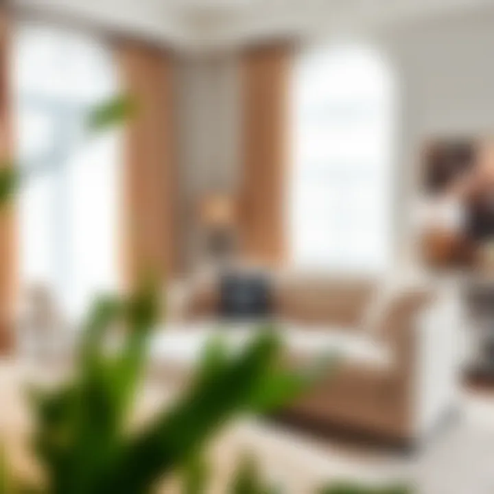 Elegant bedroom featuring a multifunctional sleeper sofa