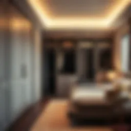 Elegant sliding closet showcasing modern design