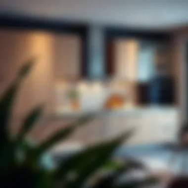 Stylish Interior with Integrated Cabinets Stylish interior featuring integrated slow closing cabinets