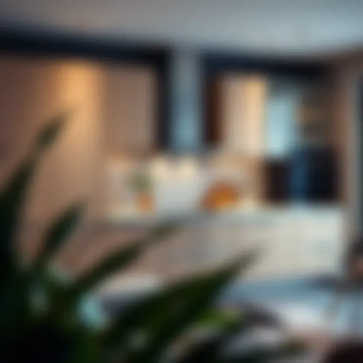 Stylish Interior with Integrated Cabinets Stylish interior featuring integrated slow closing cabinets