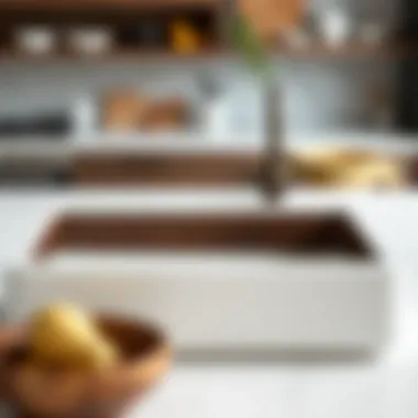 Innovative materials used in small apron sink design