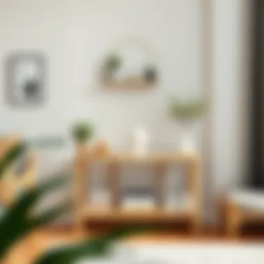 Functional Small Stand for Cozy Spaces Functional small stand utilized for maximizing space in a cozy living room