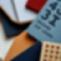 A detailed view of various sound cancelling board materials showcasing textures and colors