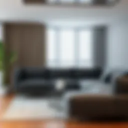 Elegant tall couch with modern design