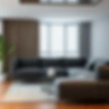 Elegant tall couch with modern design