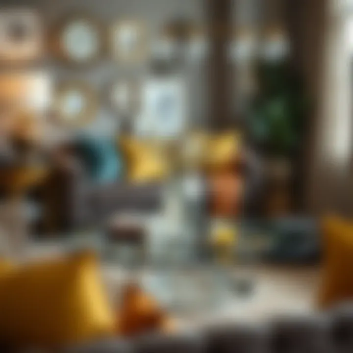 Maintaining Glass Elegance Maintenance tips for round glass coffee tables with cleaning supplies