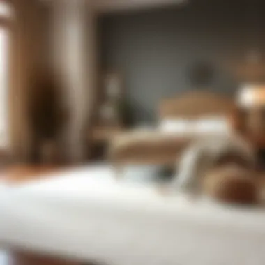 Installation of Cream Beige Rug in Cozy Bedroom Installation process of a cream beige rug in a cozy bedroom