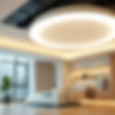 Energy Efficiency in Lighting Solutions Energy-efficient large white ceiling light installation tips
