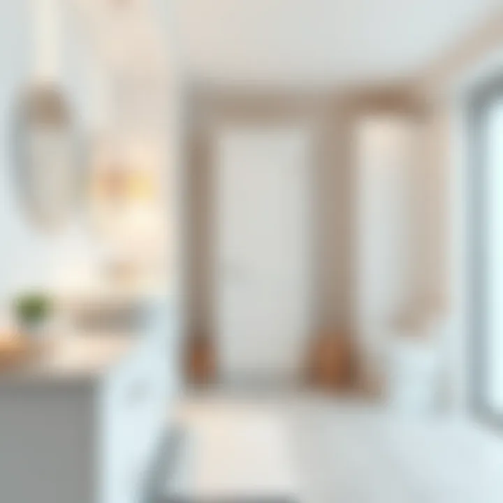 Trendy Interior with White Drawers Elegant arrangement of white drawers showcasing interior design trends