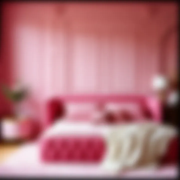 Color psychology of pink in bedroom design