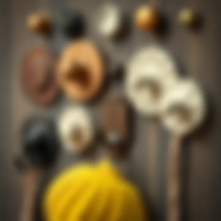 Variety of door hooks showcasing different materials