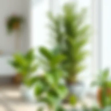 Comparison of different materials used for artificial plants