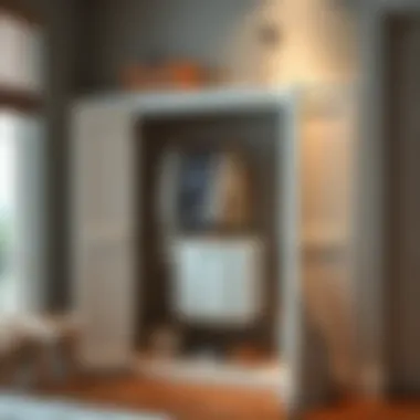 Functional built-in clothes hamper enhancing interior aesthetics