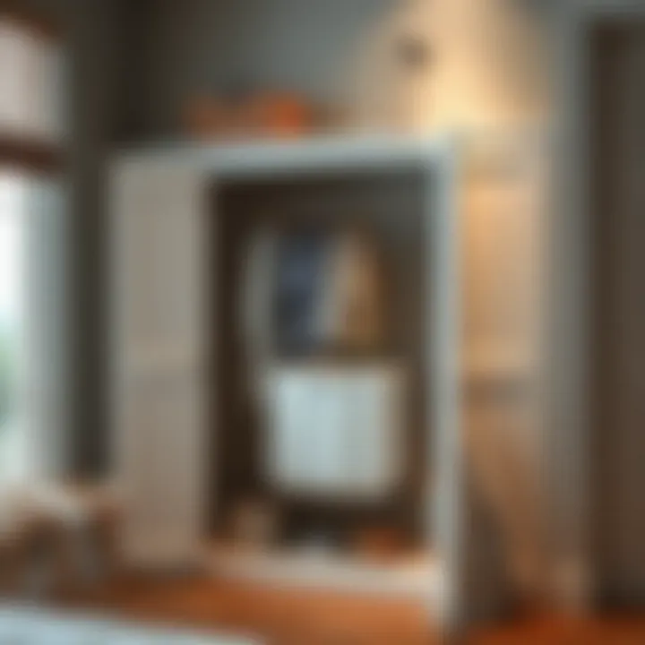 Functional built-in clothes hamper enhancing interior aesthetics