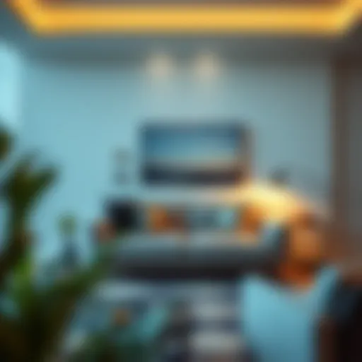 A beautifully designed comfy settee in a modern living room setting