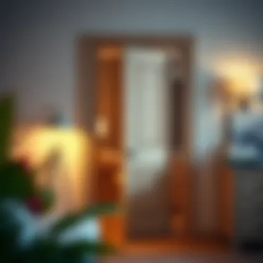 Installation diagram for a 30 x 80 door with frame