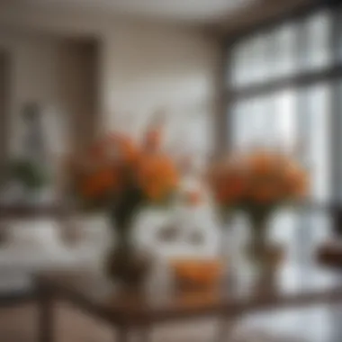 Dehydrated Bouquets in Interior Design A beautifully styled living room featuring dehydrated flower arrangements