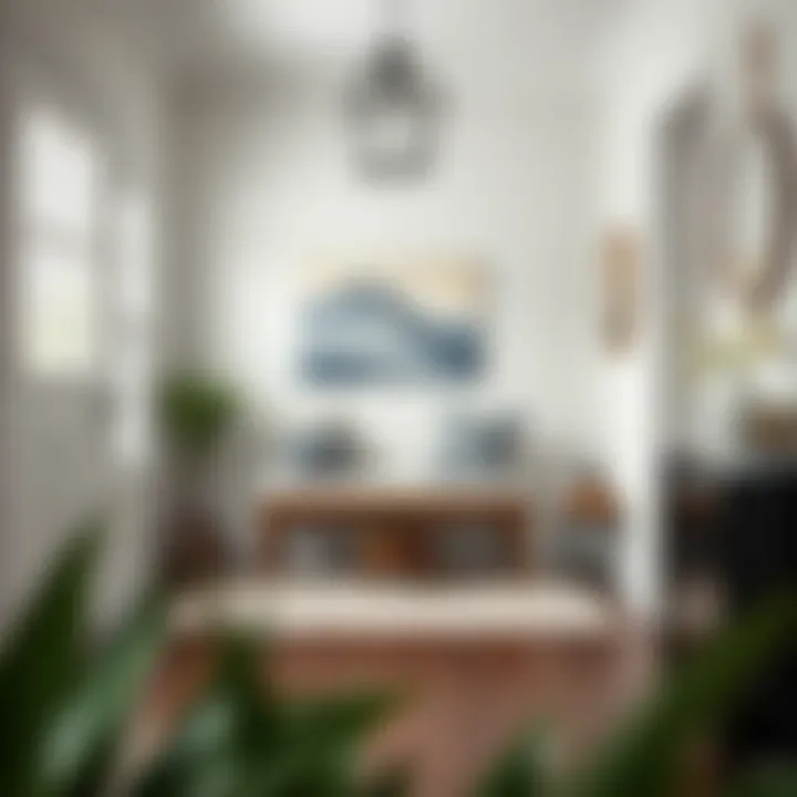 Chic entryway design showcasing a multifunctional bench