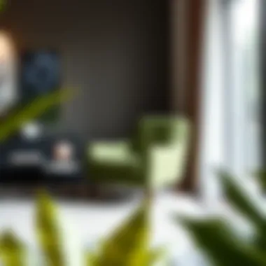 The Elegant Green Easy Chair Elegant green easy chair in a modern living room setting