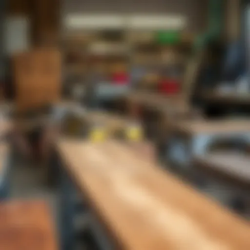 Diverse Collection of Used Work Benches A diverse collection of used work benches showcasing various styles and materials.