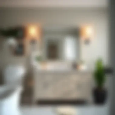 Optimizing Space with a Bathroom Vanity Compact bathroom space optimized with a stylish vanity