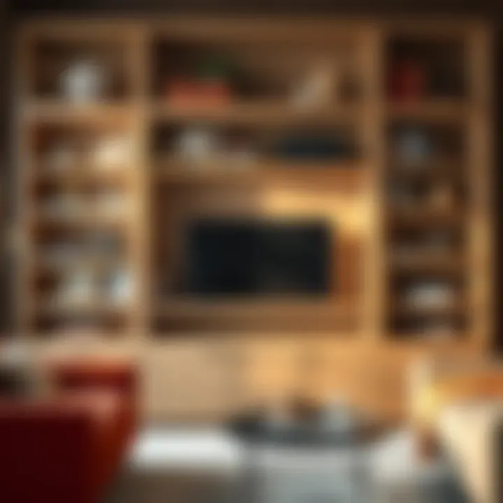 Organizational Strategies for Entertainment Centre Bookcases Organizational strategies illustrated within a stylish entertainment bookcase