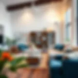 Versatile cube organizer in a modern living space