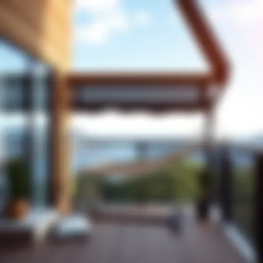 Aesthetic Appeal of Balcony Hammocks Stylish balcony hammock with stand overlooking a scenic view