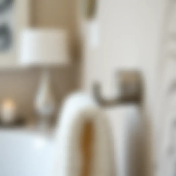 Brushed silver towel hook paired with elegant towels in a luxurious setting