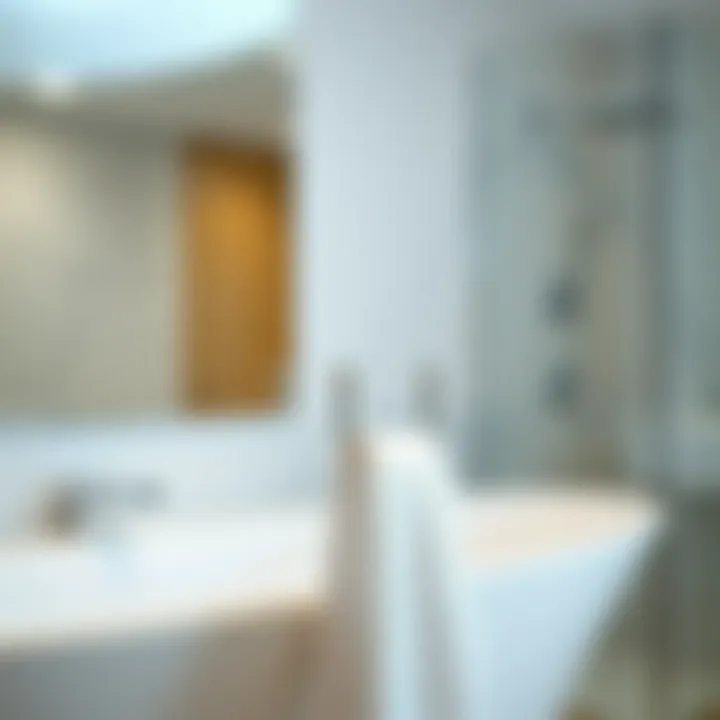 Elegant brushed silver towel hook in a modern bathroom setting