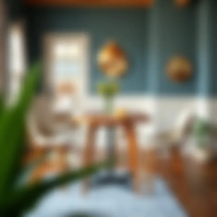Cozy dining area featuring a functional drop leaf counter height pub table