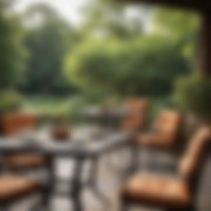 Maintenance tools and accessories for patio dining sets