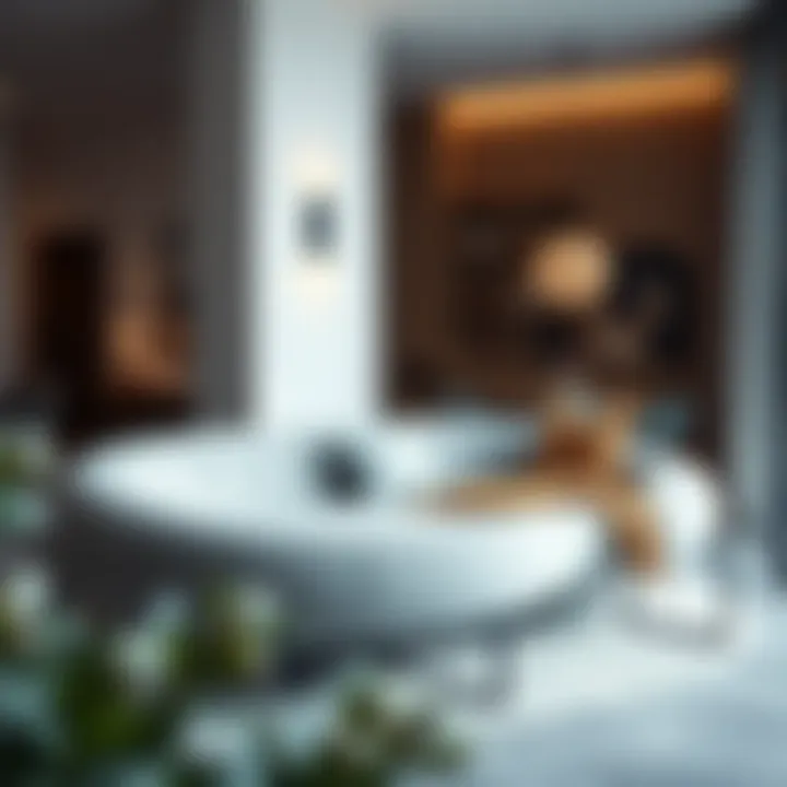 Stylish oval daybed cushion complementing modern interior design