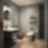 Modern Aesthetic in Small Bathroom Sets Elegant small bathroom set showcasing modern design elements and aesthetic appeal