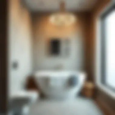 Diverse Materials for Enhanced Style Array of materials used in small bathroom sets highlighting texture and quality