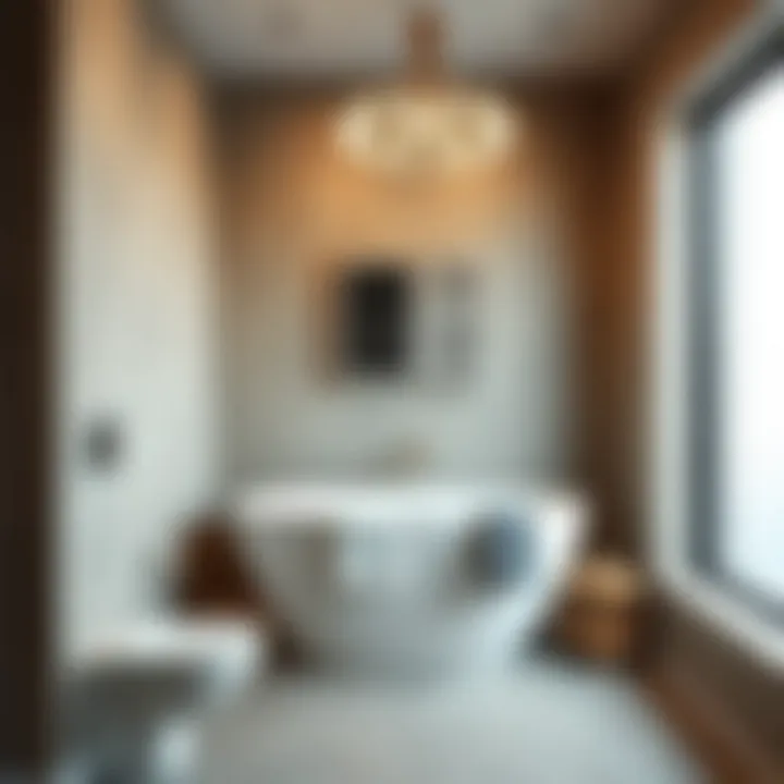 Diverse Materials for Enhanced Style Array of materials used in small bathroom sets highlighting texture and quality