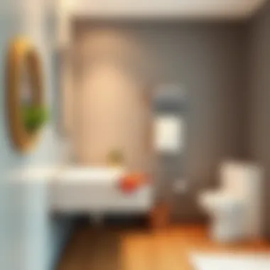 Space Optimization with Small Bathroom Sets Creative arrangement of a small bathroom set optimizing limited space