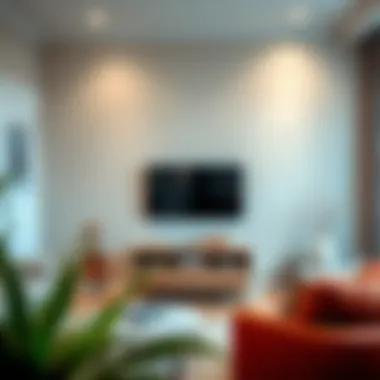 Seamless Integration: Small TV Stand in Cozy Spaces Small TV stand integrated into a cozy home environment