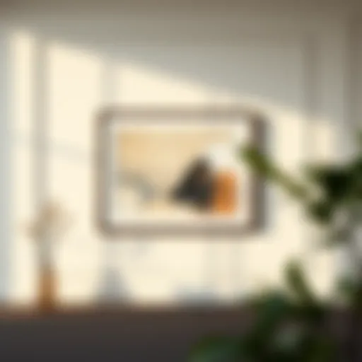 Elegant Display of Abstract Art Elegant display of a 38x53 cm frame showcasing abstract art