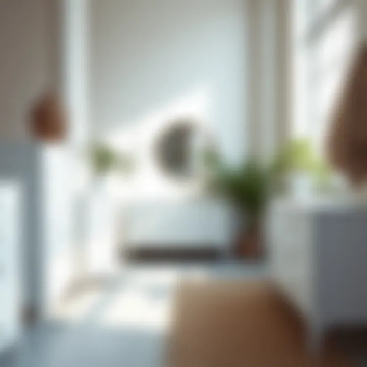 Stylish arrangement of white plastic dressers showcasing versatility