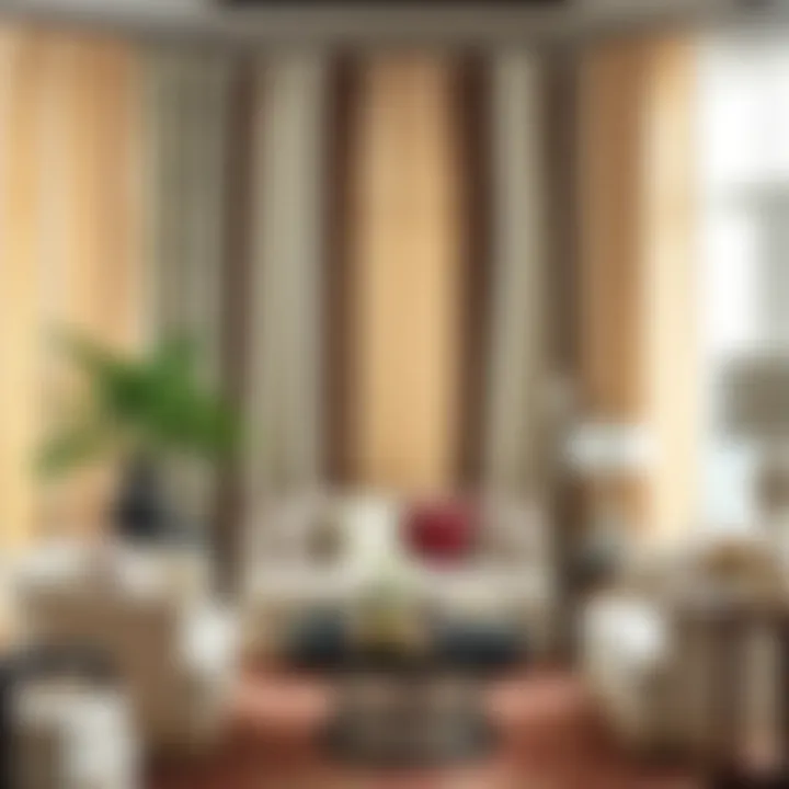 Variety of Thibaut drape styles displayed in an elegant arrangement