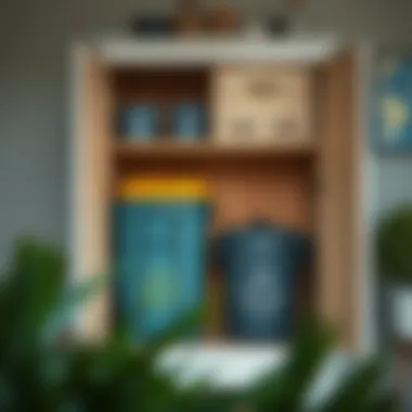 Space Efficiency with Trash and Recycle Combo Organized trash can and recycle bin combo cabinet enhancing space efficiency