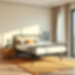 Elegant twin high riser bed frame design