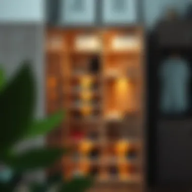 Efficient Organization Inside a Shoe Cabinet Functional shoe cabinet showcasing interior organization