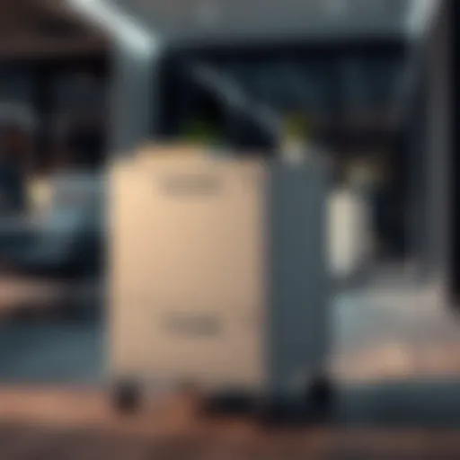 Elegant Design of a Secured File Cart Elegant design of a secured file cart for office use